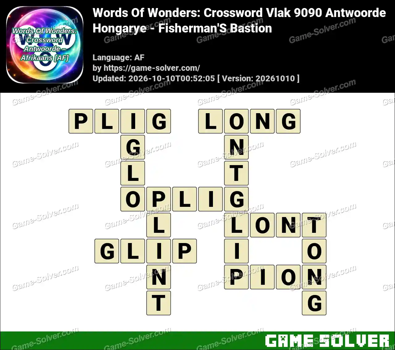 Words Of Wonders: Crossword Vlak 9090 Antwoorde – Hongarye – Fisherman’S Bastion